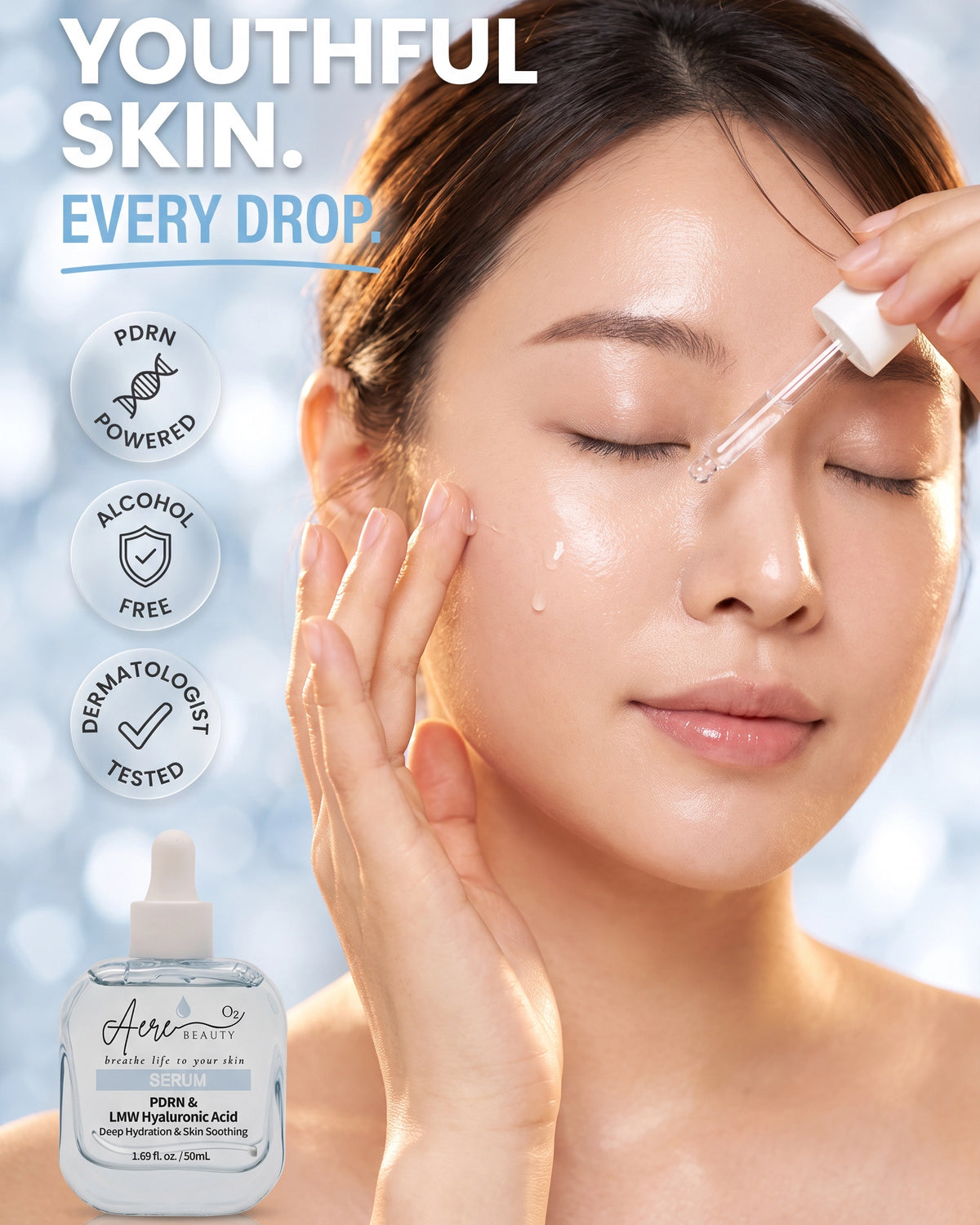 PDRN Deep Hydration Serum – 7-Layer Hyaluronic Acid for Plump, Dewy Skin