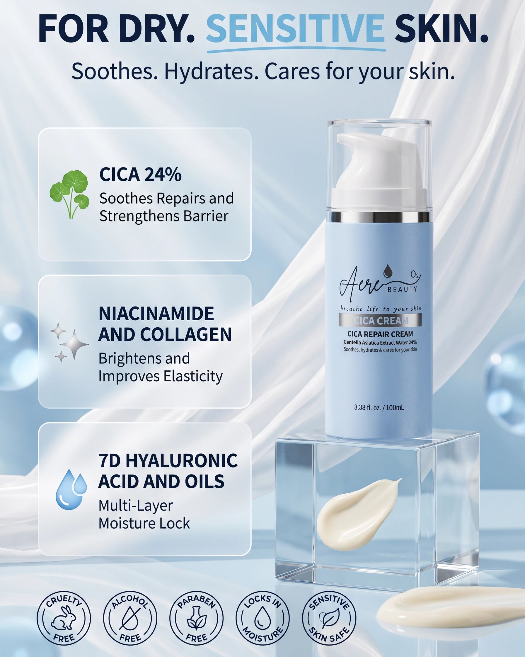CICA Repair Cream  | Soothes, Hydrates & cares for your skin