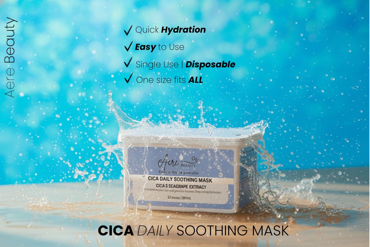 CICA & SEA GRAPE (Caulerpa Lentillifera) EXTRACT Mask | 30 sheets