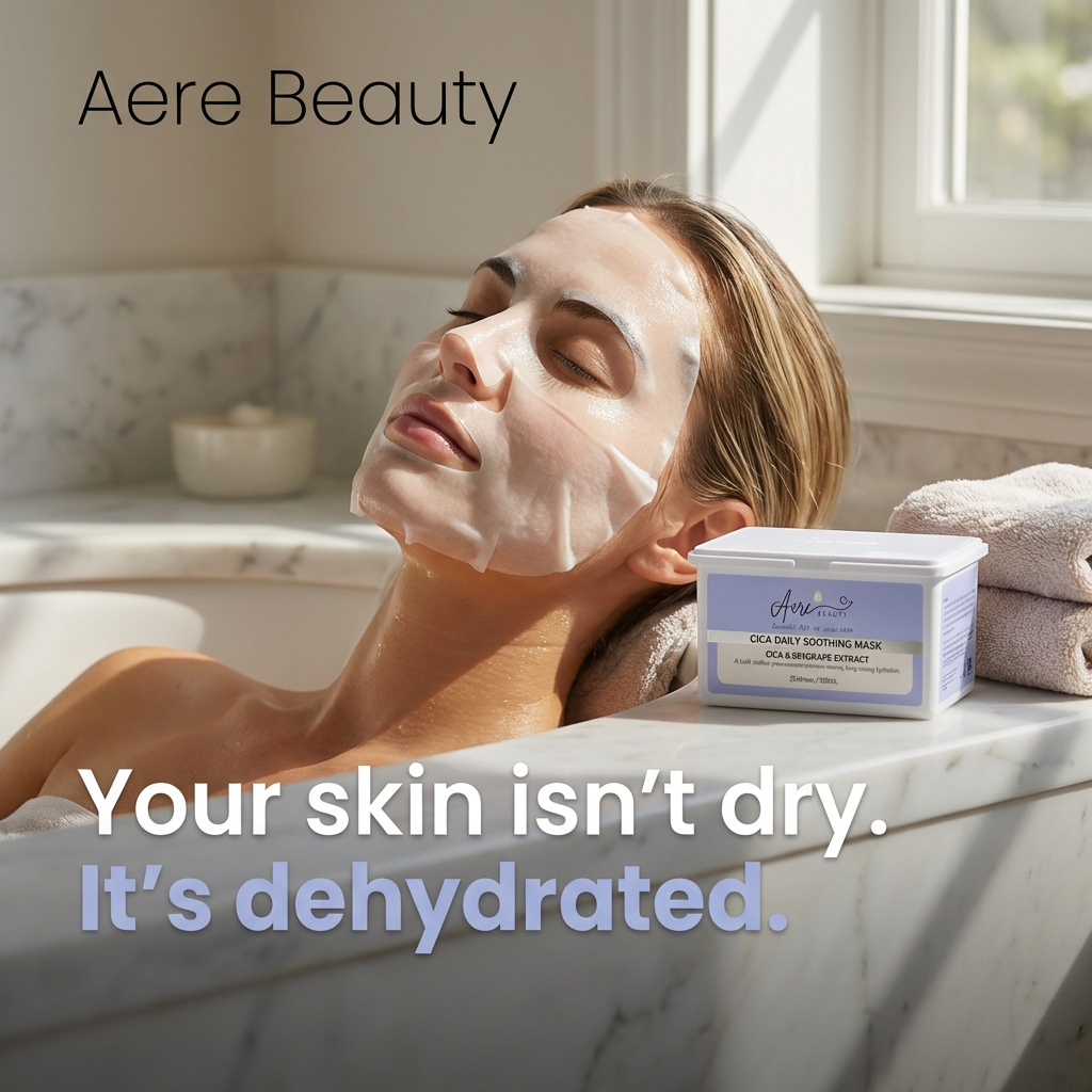 CICA & SEA GRAPE (Caulerpa Lentillifera) EXTRACT Mask | 30 sheets